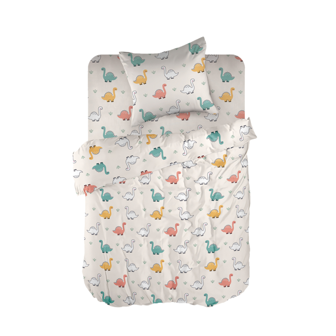 КПБ в детскую кроватку перкаль Wenge baby <974311 Cute Dino>