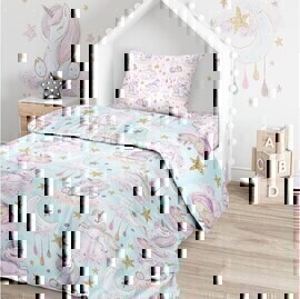 КПБ детский 1,5сп бязь Juno <695718 Сказочные единороги>