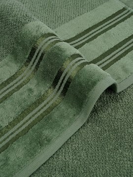 Полотенце махровое Luxury Сафия Хоум, 53214 темно-зеленый 
