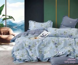 КПБ поплин с простыней на резинке Реноме 